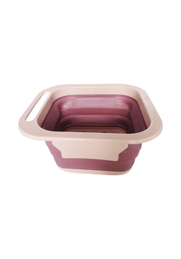 Homyl Masaj Silindirli Katlanabilir Ayak Banyo Küveti Pembe Pembe