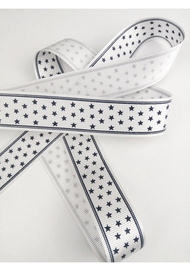 FdayAksesuar Yıldız Desenli Baskılı Kurdele FRDY28673