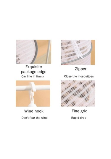 Novahub 3 Katmanlı Asılı Bitki Kurutucu, 3d Net Çamaşır Askısı, Bitki Ve Sebzeler İçin Kurutma Ağı Beyaz