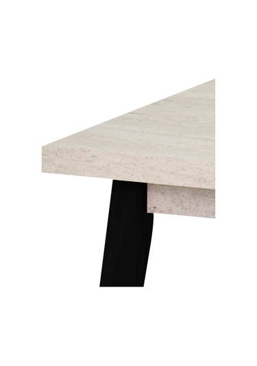 Vilinze Avanos Mdf Katlanır Traverten Ahşap Mutfak Masası - 70x80 Cm