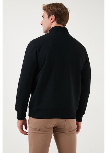 Buratti Pamuklu Regular Fit Dik Yaka 2'Li Paket Erkek Sweat 59052592S2 Siyah-Siyah