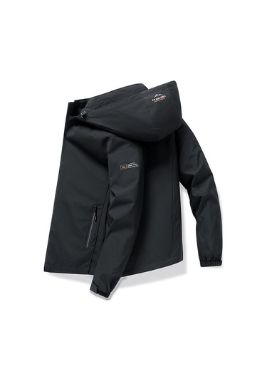 Sonbahar Üstleri Dik Yaka Slim Fit Günlük Ceket Siyah