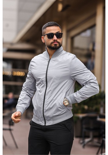 Erkek Süet Kolej Ceket A Gri Bndk