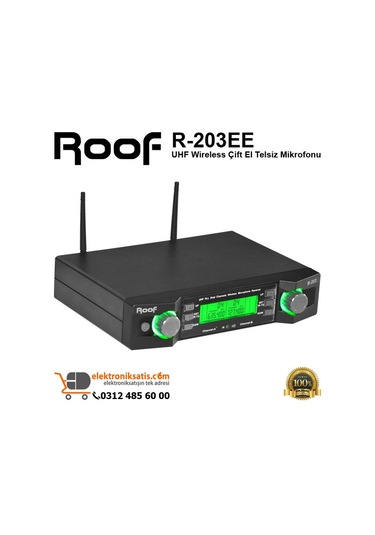 Roof R-203ee Wireless Çift El Telsiz Mikrofon