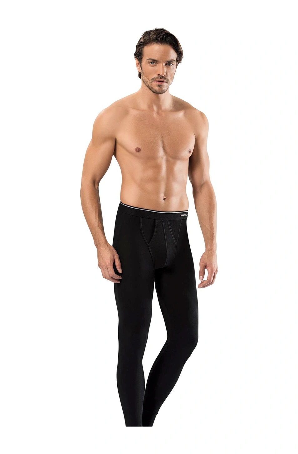 Erdem Siyah Erkek İnce Termal İçlik İçlik Tayt 1457 Siyah