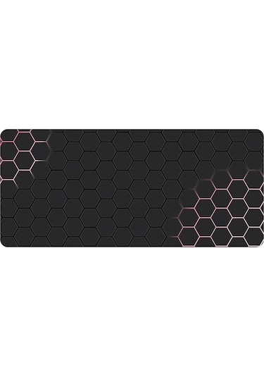 Cbtx 400x1000x3mm Kaymaz Kauçuk Mouse Pad Şık Petek Desenli Masaüstü Mat - Stil 2