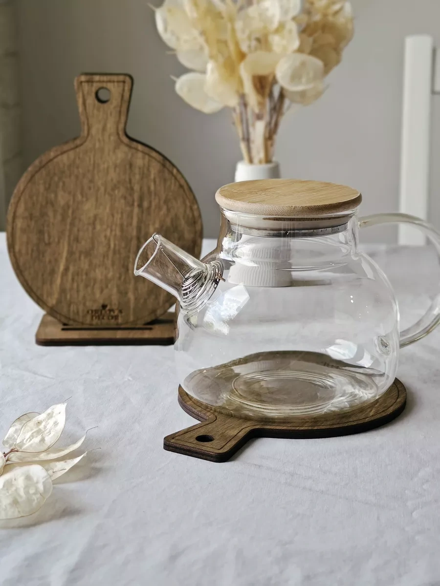 Orlov's Decor Sıcak Tencereler İçin Ahşap Altlıklar, Sette 3 Adet 158060354 Kahverengi