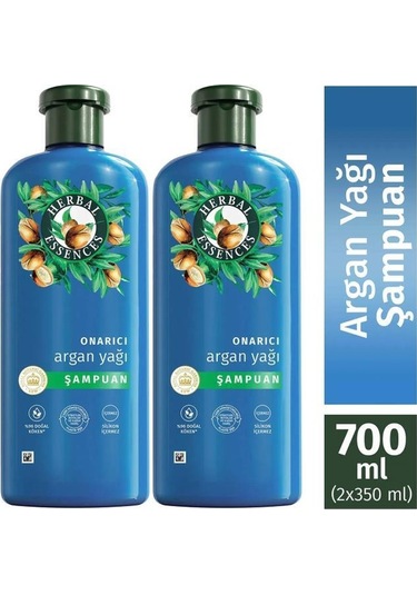 Herbal Essences Onarıcı Argan Yağı Şampuan 2 x 350 ML
