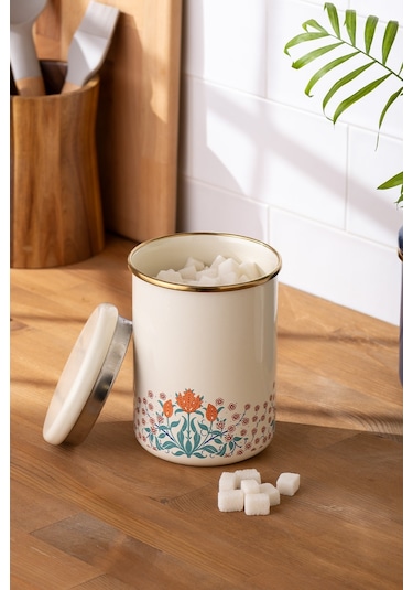 Emsan Hasbahçe Büyük Boy Emaye Kavanoz