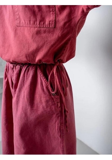 Kız Çocuk Uzun Gabardin Tasarım Şort-15801 Pembe