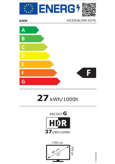 Axen AX32DAL540 32'' WEBOS HD Ready LED TV