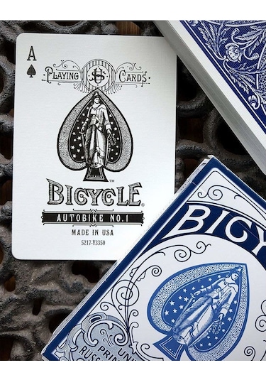 Bicycle Russell&morgan Autobike No.1 - Mavi Oyun İskambil Kartı