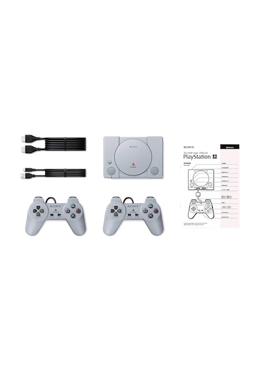Sony Playstation Classic 20 Oyunlu Mini Oyun Konsolu + 2 Kol (Sony Eurasia Garantili)