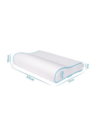 Viscofoam Boyun Destekli Ortopedik Yastık Visco Yastık 57x37x10-7cm