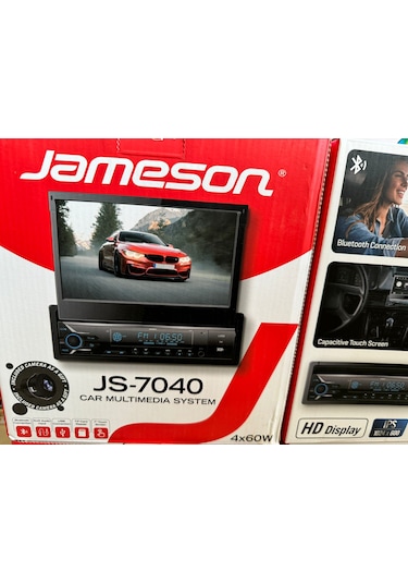 Jameson 7 İnç İndash Oto Teyp 4x60 Watt Usb/sd/fm Bluetooth Kamer