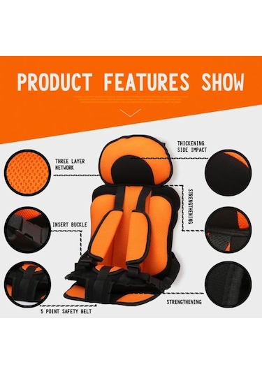 Koyu Gri Dayanıklı Araba Koltuğu Renkli Kaymaz Koruyucu Parlak Dostu Çevre Dostu Bebek Araba Koltuğu Pedi Otomobil İçin