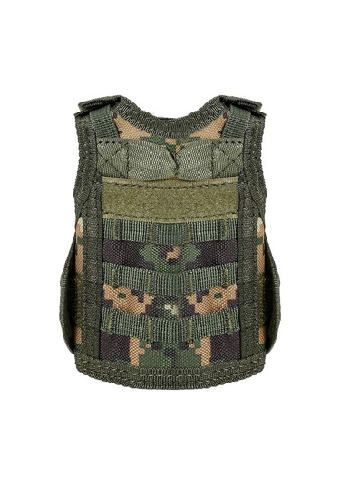 3 Paket Mini Molle Yelek Taktik Noel Bira Şişesi Bira Yelek Kapağı Askeri Kişisel Şişe İçecek Seti Çok Renkli