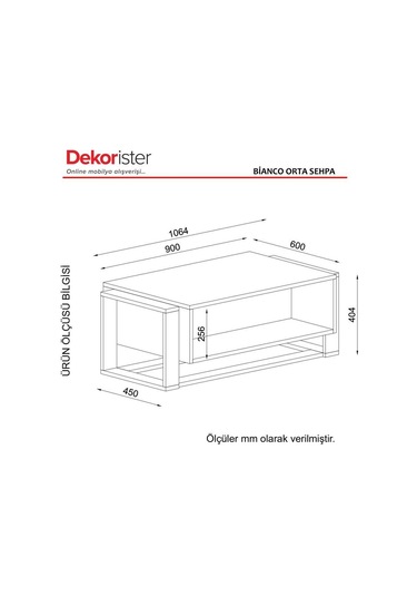 Dekorister Exclusive Bianco Orta Sehpa Mermer