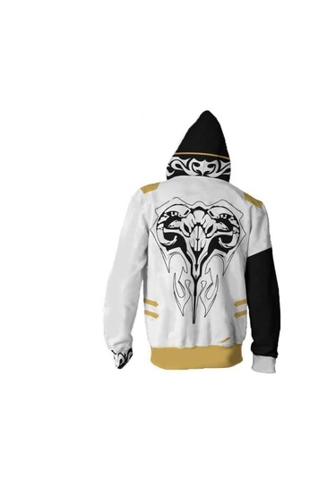 3d Moda Oyunu Tekken Baskılı Cosplay Kostüm Günlük Spor Ceketler Hoodie Tişörtü Siyah