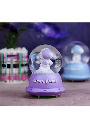 Minik Astronot Işıklı Kar Küresi Alk3109 - 9006892351726ynt