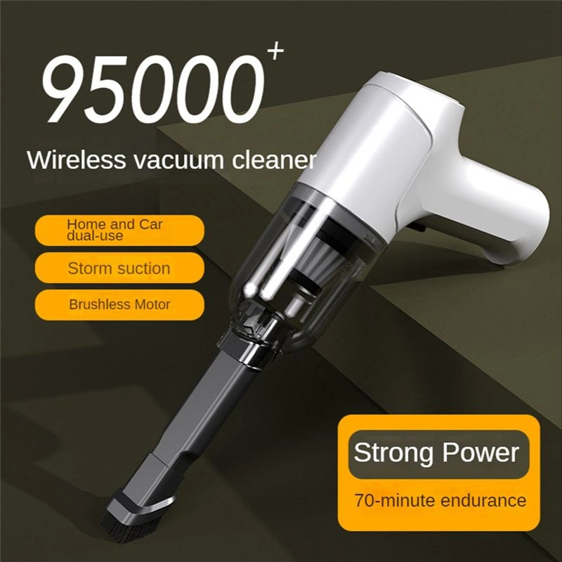 Crackedice Taşınabilir Araba Elektrikli Süpürgesi 11000pa Güçlü Emiş Araba Masaüstü-b