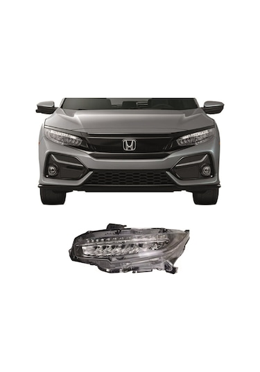 Ns Honda Civic Ön Sol Far Ledli Sedan Hatcback 2016-2021