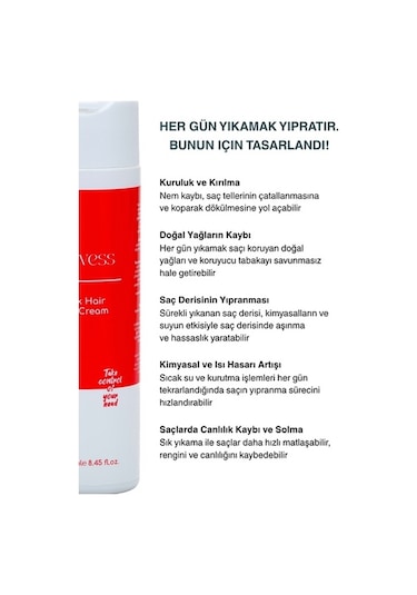 Şok Saç Bakım Kremi Glycerin - Soya Proteini - Papatya Ekstratı - 250 Ml