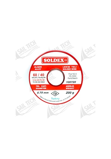 Soldex Lehim Teli 0.75Mm 200Gr Sn60 Pb40