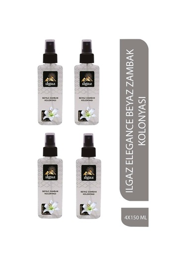 Ilgaz 80 Derece Beyaz Zambak Kolonyası Sprey 4 x 150 ML