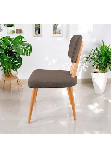 Polly Ahşap Sandalye Kahverengi 1 Adet