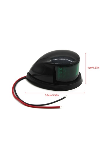 Padalink 12 Led Kırmızı-yesil Gemi Navigasyon Lambası, Dc12v 6w Ip67 Koruma, Pc+abs Gövde, Gemi Işık Sinyali