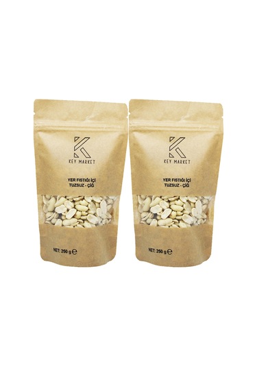 Key Market Tuzsuz Doğal Az Kavrulmuş Yer Fıstığı 500 G