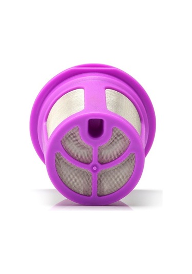 Fortunelane Kahve Kapsülü Yeniden Doldurulabilir, 304 Çelik + Pp, 16.5g, Keurig 2.0 & 1.0, Mor Tekli Mor Mor