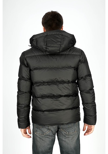 Lee Cooper Monce Erkek Kapüşonlu Mont Siyah-20504 Siyah