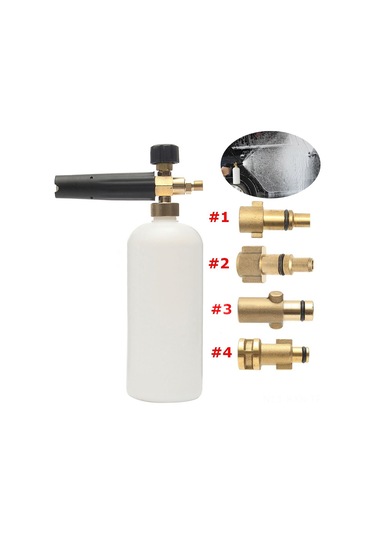 Kosona Brass Yıkama Fön Ucu, Yüksek Basınçlı Temizleyici Bağlantısı, Araç Ve Zeminler İçin Köpük Püskürtücü, 1 Numara Uyumlu