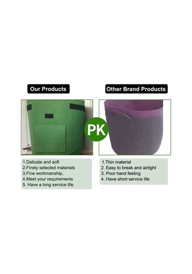 Patates, Havuç, Domates Yetiştirme Torbası - Pratik Bahçe Çantası, Nefes Alır