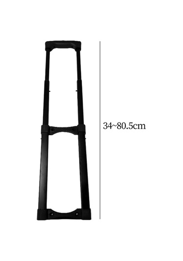 Homyl Bagaj Teleskopik Saplı Arabası Çantası İş 34cm-ila-80,5cm Siyah