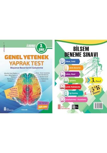 Ata 3. Sınıf Bilsem Sınavlarına Hazırlık Test + 5 Li Deneme Sınavı