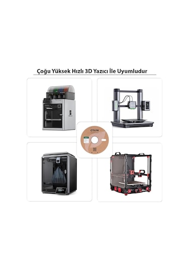 Esun Pla-hs Siyah Filament 1.75mm 1kg - Yüksek Hız Uyumlu Pla+