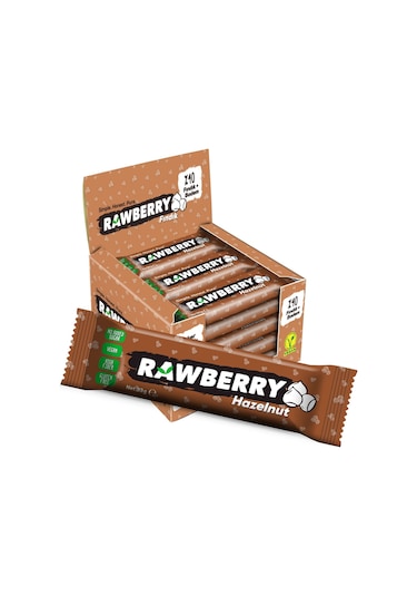Rawberry Fındıklı Vegan Glutensiz Şeker İlavesiz Kuruyemiş Bar 15 x 33 G