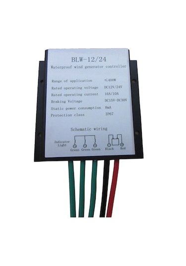 Wezone 400w 12v/24v Otomatik Değiştirme Rüzgar Jeneratörü Kontrolörü - Yüksek Verimli, Ip67 Su Geçirmez, Manuel Ve Otomatik Fren Fonksiyonu