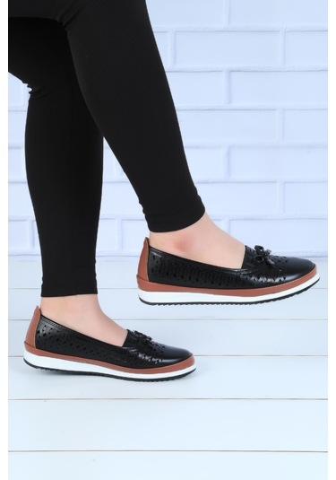 Wanetti 123-atm Siyah Kadın Babet Ayakkabı 001