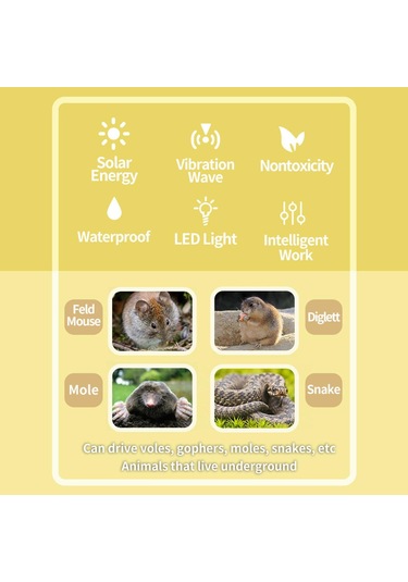 2 Adet Köstebekler, Bahçe Yard İçin Dahili Led Işıklı 2'si 1