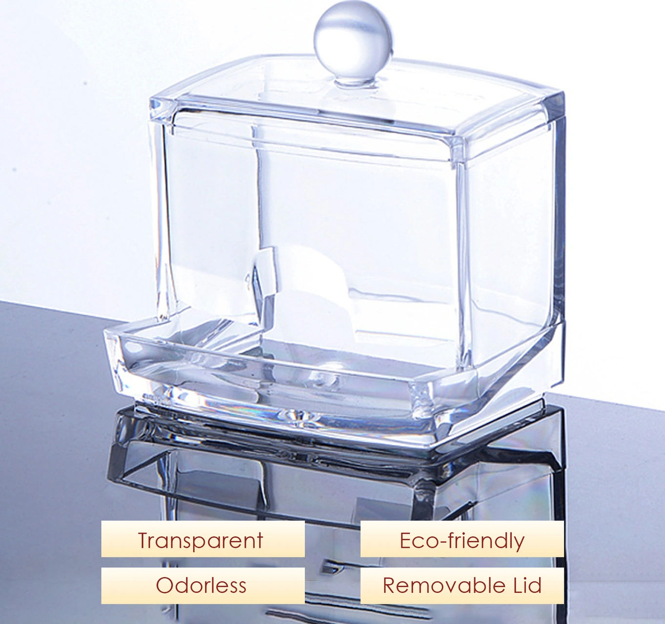 Geeksen Ps Malzeme Transparan Saklama Kutusu - Tüp, Aksesuar Ve Makyaj Gereçleri İçin Organizatör Kutu Paketli Şeffaf