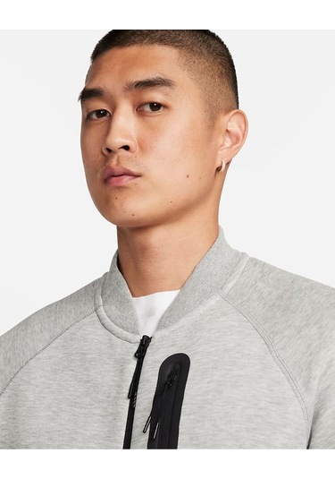 Sportswear Tech Fleece Bomber N98 Full-zip Erkek Ceket Ndd Sport Gri