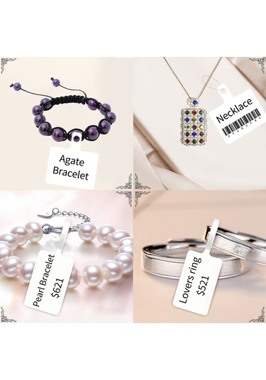 Moveevo Gümüş Ve Jadeiçi İçin Termal Etiket Kağıdı - 30x70mm 100 Adet - Suya Dayanıklı, Keskin Yazdırma -精臣 B3s/b11/b21 Uyumlu Beyaz Etiket 1 Rulo