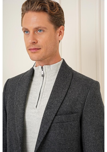 Ka 084 Slim Fit Antrasit Spor Kaban Antrasit