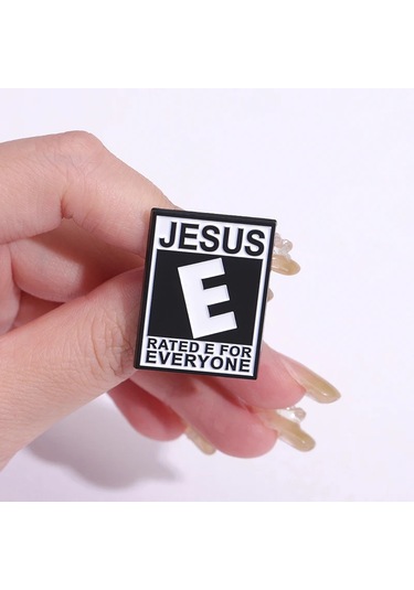Jesus Christianity Emaye Iğneler Retro Vintage Yafel Rozet Broş Toptan Metal Style 2 Style 2