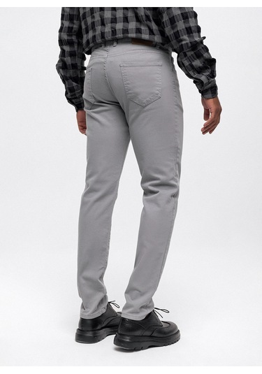 Back And Bond Normal Bel Normal Paça Slim Fit Gri Erkek Pantolon B33w32004 Gri