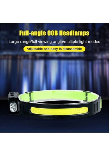 Ebitda Floresan Kemer Sensörlü Far, Beyaz + Mavi Işık, Koşu & Bisiklet, Ipx4 Su Geçirmez, 10w Lamba, 3-8 Saat Kullanım Çok Renkli